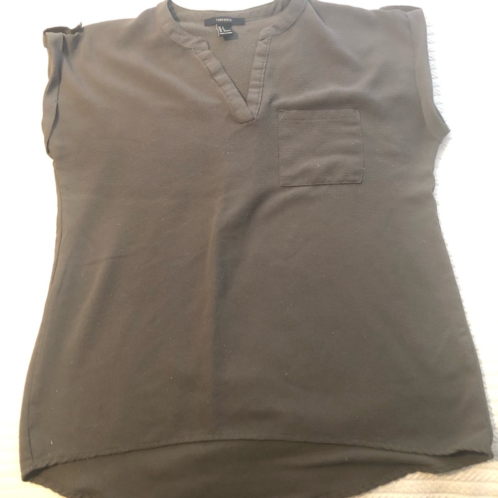 Hunter green blouse